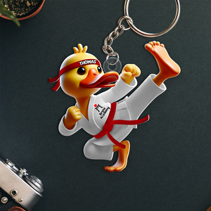 Personalized Gifts For Karateka Keychain Duck Karate 01ohpu201224 - Keychains - GoDuckee