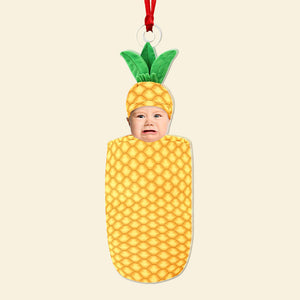 Custom Photo Gifts For Kids Ornament 02naqn140924 Food And Fruit Baby Ornament - Ornament - GoDuckee