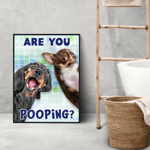 Personalized Gifts For Dog Moms Dog Dads 03HUPU060824 Dogs With Funny Faces - Poster & Canvas - GoDuckee