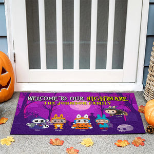 Personalized Gifts For Family Doormat Halloween 02XQLU300824 - Doormat - GoDuckee