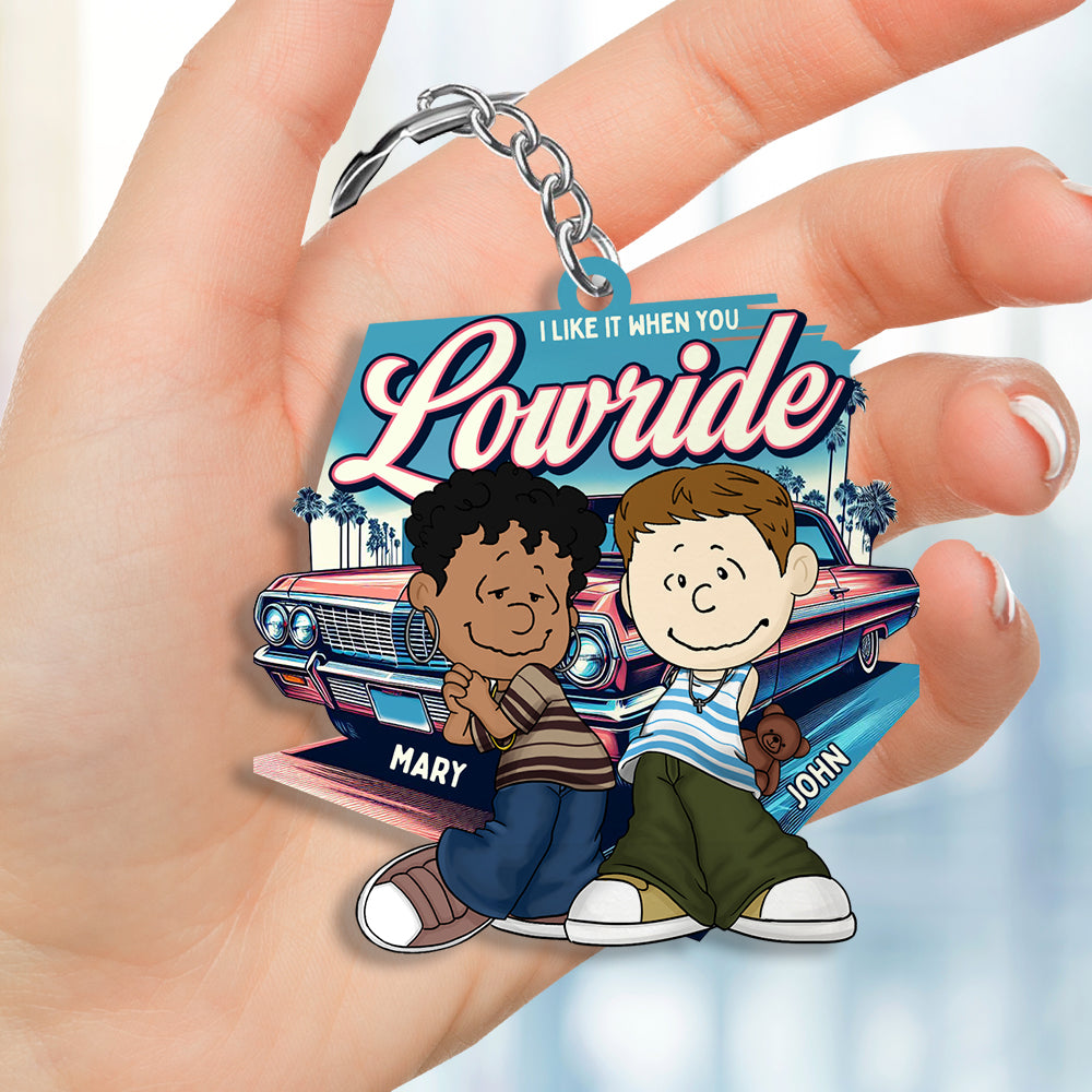 Personalized Gifts For Couple Keychain, Love Lowrider Car 01qhdt040125hg - Keychains - GoDuckee