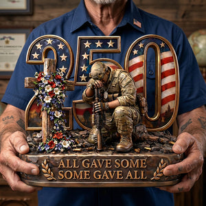 250 Memorial Tribute Acrylic Plaque Personalized Gifts For Veterans 02TYDT020326 - Shaped Plaques - GoDuckee