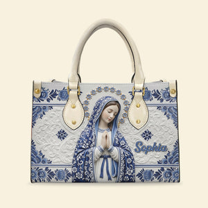 Ave Maria Leather Bag Personalized Gifts For Catholic 02NAQN100725 - Leather Bag - GoDuckee
