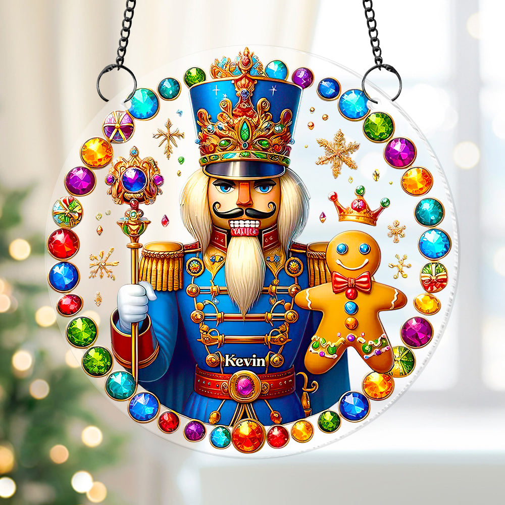 Personalized Gifts Nutcracker With Gingerbread Acrylic Suncatcher Ornament 08ACDT040924 - Ornament - GoDuckee