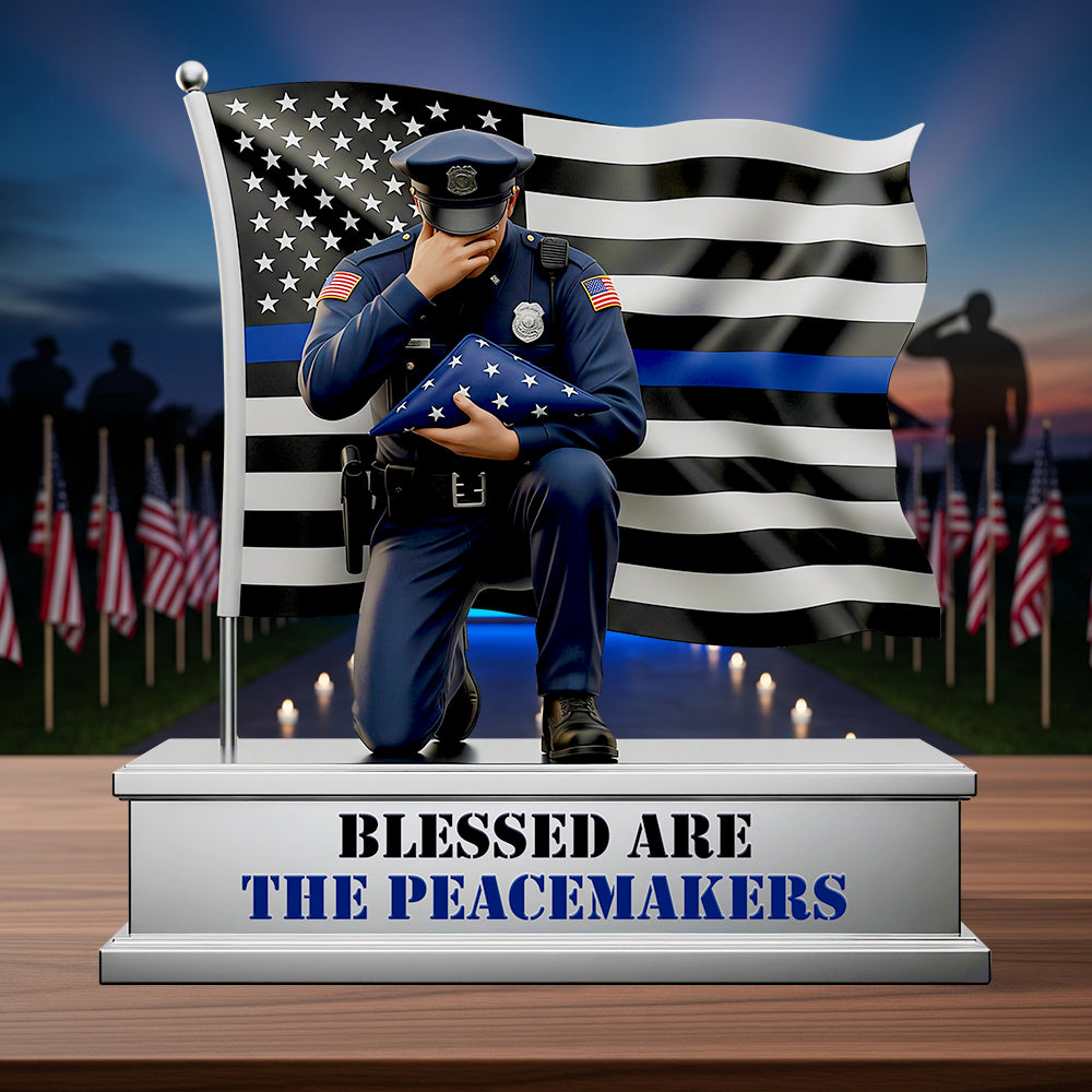 Police Honoring Acrylic Plaque Personalized Gifts For Police 02OHDT100625 - Shaped Plaques - GoDuckee