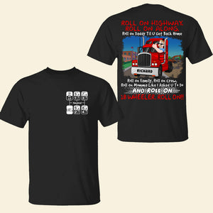 Personalized Gifts For Truckers Shirt 04toqn190724hg Cartoon Man Driving With A Thumbs Up - Shirts - GoDuckee