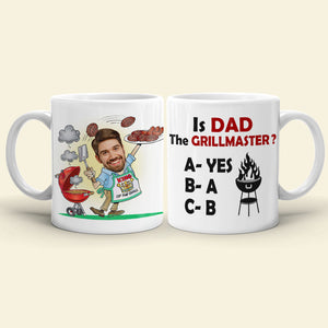 Is Dad The Grillmaster - Gift For Dad- Custom Dad Photo Coffee Mug- Father's Day Mug - Coffee Mug - GoDuckee