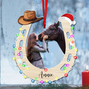 Personalized Custom Photo Gifts For Horse Lovers Acrylic Ornament 03OHLU211024 - Ornament - GoDuckee