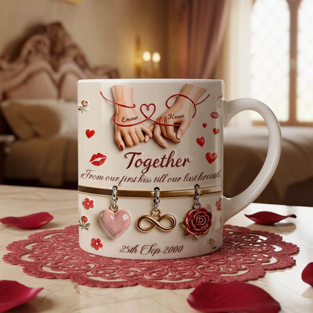 Couple Together Mug - Personalized Gifts For Couple 02NATA301225 - Coffee Mug - GoDuckee