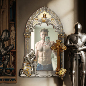 Armor & Prayer Wall Hanging Mirror Personalized Gifts For Christian 03HUDT260725 - Mirror - GoDuckee