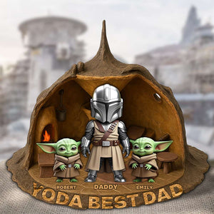 Personalized Gifts For Dad Plaque Warrior Dad 02OHDT090425-Homacus