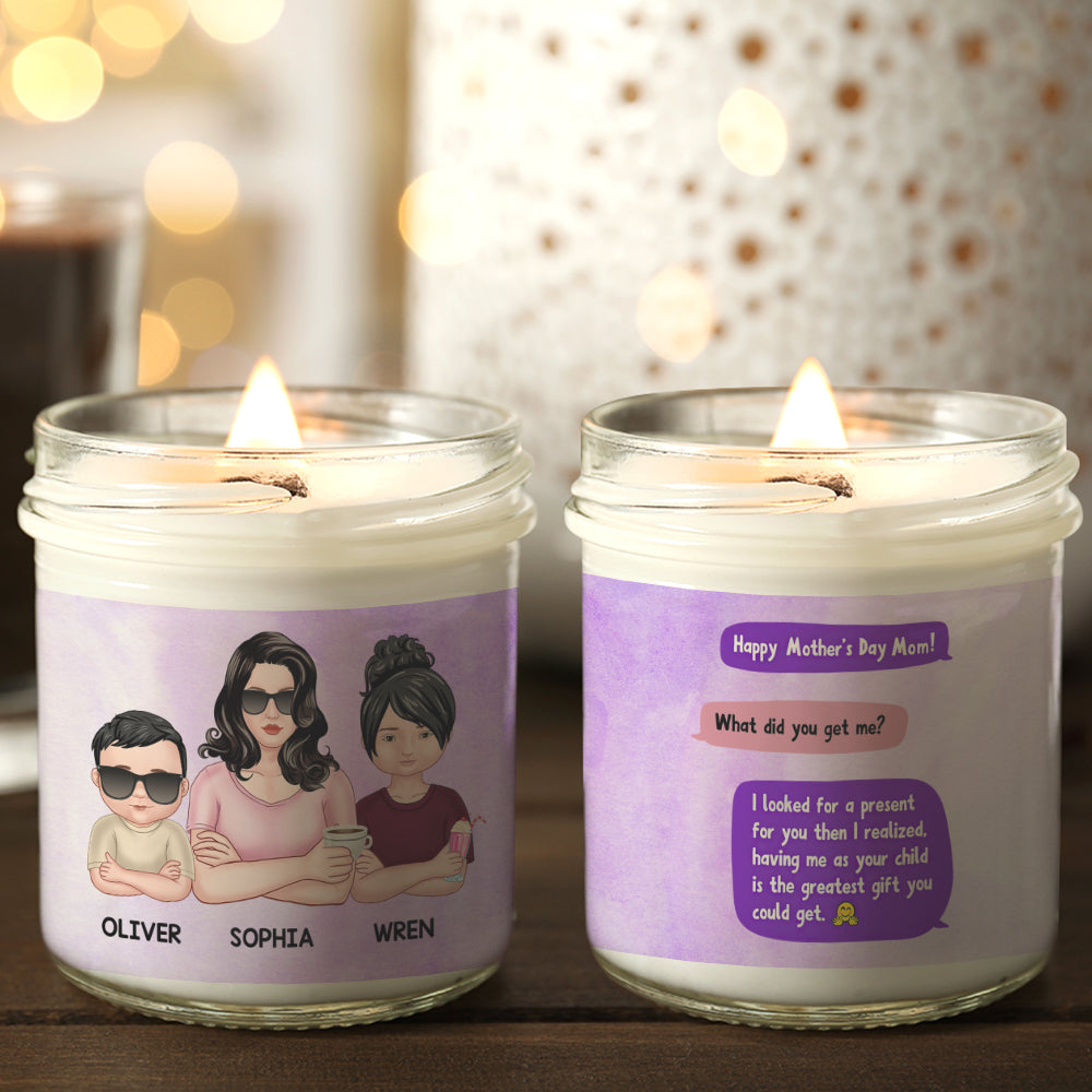 Personalized Gifts For Mom Scented Candle Happy Mother's Day Mom - Scented Candle - GoDuckee