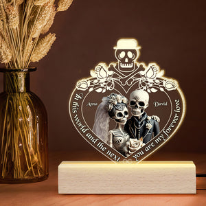 In This World And The Next You Are My Forever Love, Personalized Led Light, Best Gifts For Couple - Led Night Light - GoDuckee