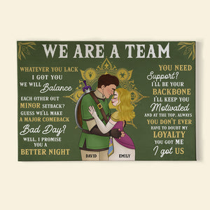 Personalized Gifts For Couple Canvas Print We Are A Team 06XQQN051224HG - Poster & Canvas - GoDuckee