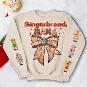 Personalized Christmas Gifts For Gingerbread Mom Sweatshirt 05KALU121024 - AOP Products - GoDuckee