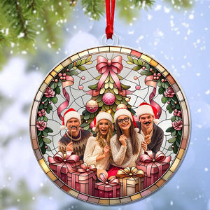 Custom Photo Gifts For Friends Ornament Christmas 03XQLU280924 - Ornament - GoDuckee