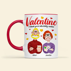 Personalized Gifts For Couple Love Cartoon Accent Mug Valentine 03XQQN091224PA - Coffee Mug - GoDuckee