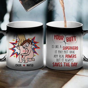 Naughty Couple, Personalized Magic Mug, Gifts For Him Gifts For Her - Magic Mug - GoDuckee