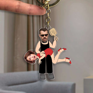 Custom Photo Gifts For Funny Couple Keychain 01OHMH141224 - Keychains - GoDuckee