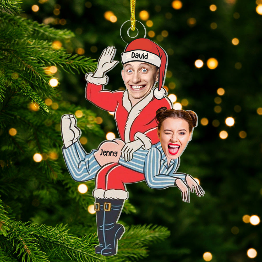 Custom Photo Gifts For Couple Christmas Ornament 05ohtn141024 - Ornament - GoDuckee