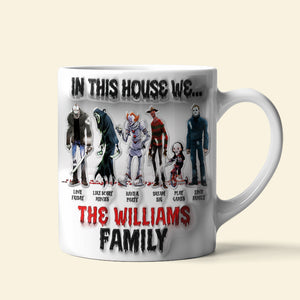 Personalized Gifts For Family Mug Horror Movie Characters 05naqn020824 - Coffee Mug - GoDuckee