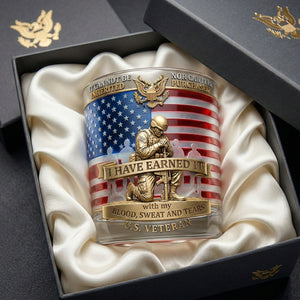 I've Earned It Decanter Set - Personalized Gifts For Veterans 01patn280226 - Bottle - GoDuckee