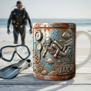 Ocean Adventure Coffee Mug – Personalized Gifts For Scuba Diving Lovers 04tglu151225 - Coffee Mug - GoDuckee