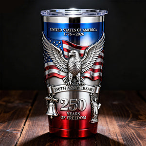 Proud Anniversary Tumbler - Personalized Gift For Patriot 02QHQN120226 - Tumbler Cup - GoDuckee