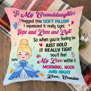 Gift For Grandkids Personalized Princess/Prince Square Pillow CC-04NATN050823HA - Pillow - GoDuckee