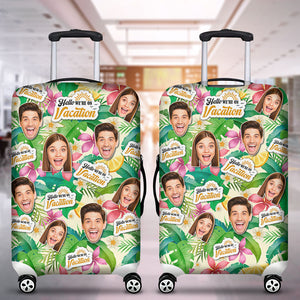 Custom Photo Gifts For Couple Luggage Cover 05DGTN020724 - Luggage Covers - GoDuckee