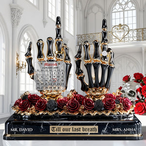 Skeleton Wedding Acrylic Plaque - Personalized Gifts For Couple 02TGDT280625 - Shaped Plaques - GoDuckee