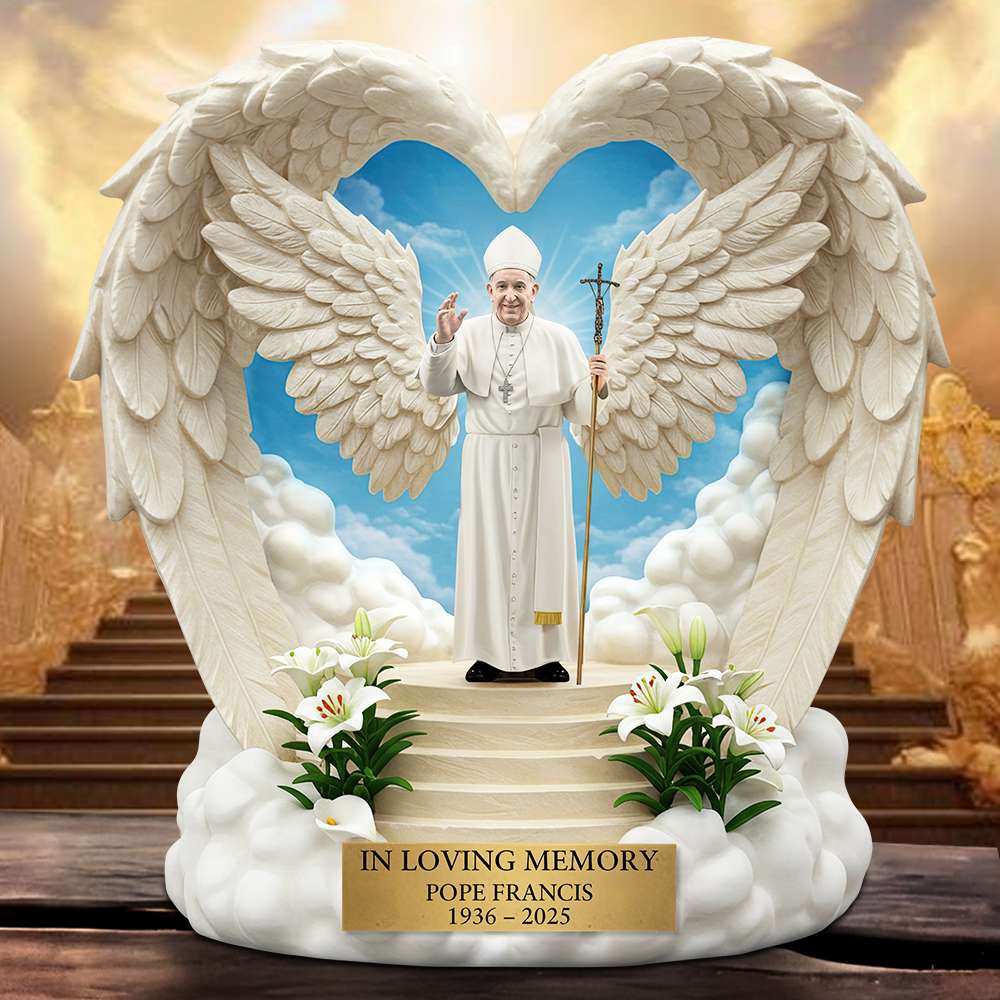 In Eternal Peace Pope Francis - Memorial Acrylic Plaque 05QHDT210425 - Shaped Plaques - GoDuckee