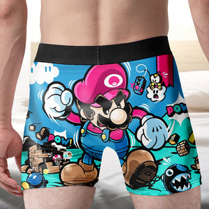 Personalized Gifts For Gamer Men's Boxers 02KAMH101224 - Boxer Briefs - GoDuckee