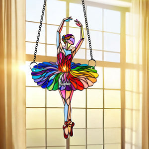 Ballet Girl Suncatcher - Personalized Gifts For Ballet Lovers 01natn080725 - Ornament - GoDuckee