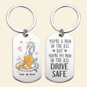 Personalized Gifts For Couple Keychain 04OHQN220624 - Keychains - GoDuckee