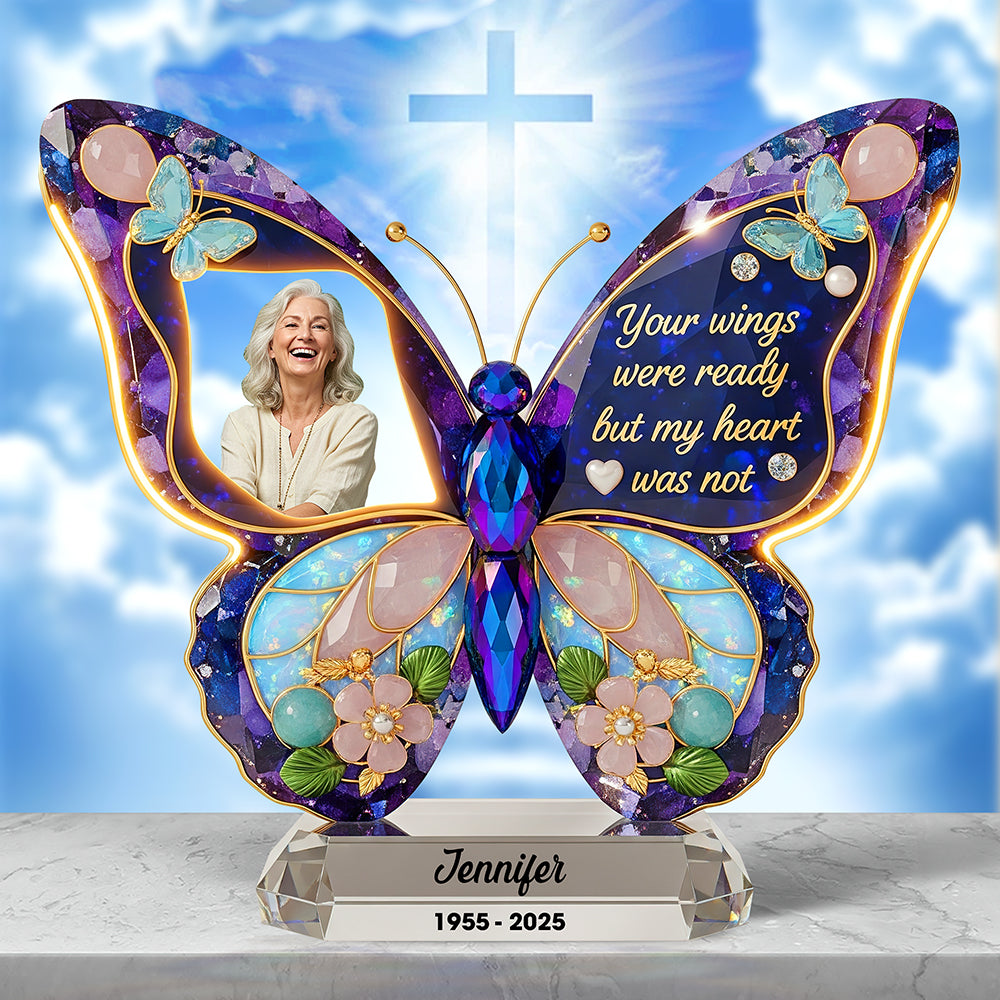 Memorial Acrylic Plaque - Custom Photo Gifts For Heaven 02naqn270525 - Shaped Plaques - GoDuckee