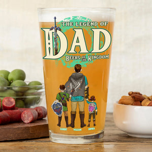 Personalized Gifts For Dad Beer Glass 02naqn110524 The Legend of Dad Father's Day - Drinkware - GoDuckee