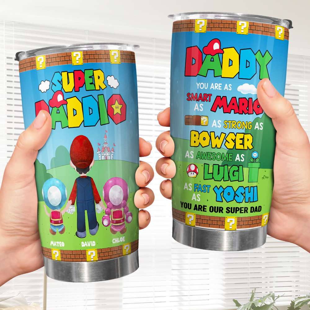 Personalized Gifts For Dad Tumbler Awesome Dad 06QHDT220124 - Tumbler Cups - GoDuckee