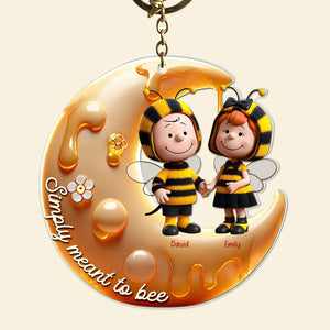 Personalized Gifts For Bee Couple Keychain, Simply Meant To Be 01TGQN201224 - Keychains - GoDuckee