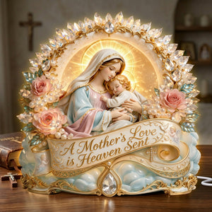 Blessed Mother Love Light Box – Gift For Christian 02TYLU280326 - Light Box - GoDuckee