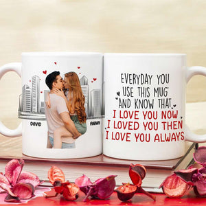 I Love You Forever, Personalized Coffee Mug, Anniversary Couple Gift - Coffee Mug - GoDuckee