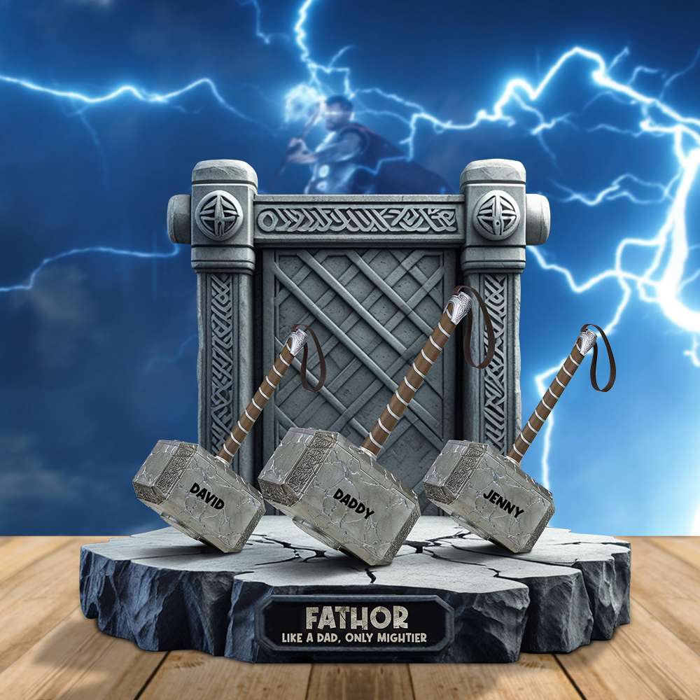 Personalized Gifts For Dad Acrylic Plaque Father Like A Dad Only Mighter - Shaped Plaques - GoDuckee