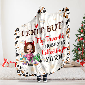 Personalized Gifts For Knitting Lover Hoodie Blanket 02XQLU311024HH - Blanket - GoDuckee