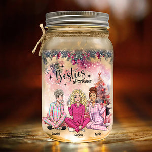 Personalized Gifts For Besties Mason Jar Light Christmas 04XQLU121024HH - Drink Jar - GoDuckee