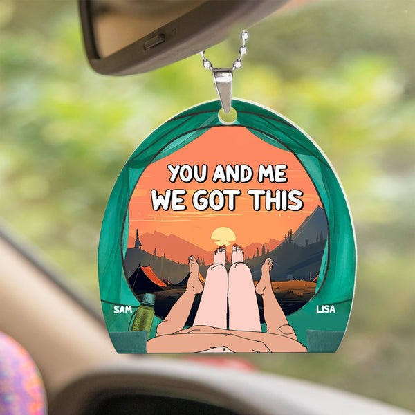 Personalized Car Ornament Personalized Couples Car Ornament Car Hanger For Couples
