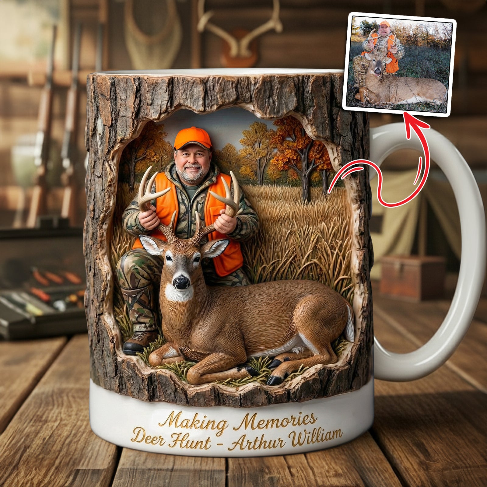 Hunting Life Coffee Mug - Personalized Custom Photo Gifts For Hunters 03HULU201225 - Coffee Mug - GoDuckee