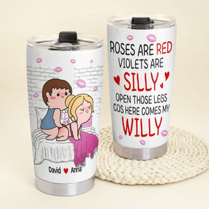 Personalized Gifts For Girlfriend Tumbler Roses Are Red - Tumbler Cups - GoDuckee