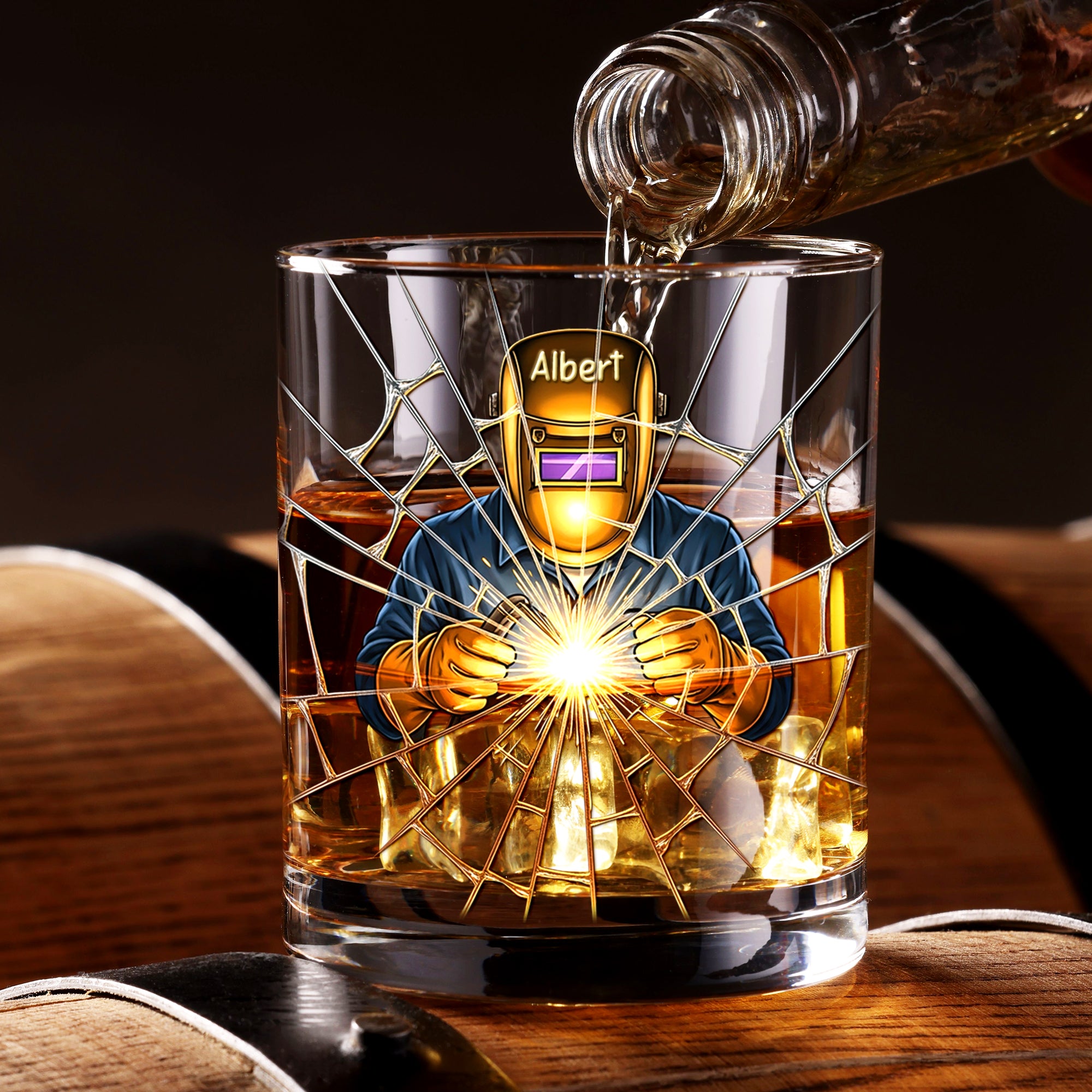 Professional Welder Drinking Glass – Personalized Gifts For Welder 02hyqn271125 - Glass - GoDuckee