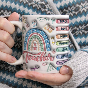 Personalized Gifts For Teacher Christmas Coffee Mug 01ACDT060924 - Coffee Mug - GoDuckee