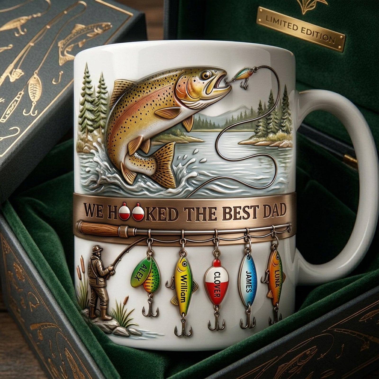 Fishing Best Dad Coffee Mug - Personalized Gifts For Father 02palu090426 - Coffee Mug - GoDuckee